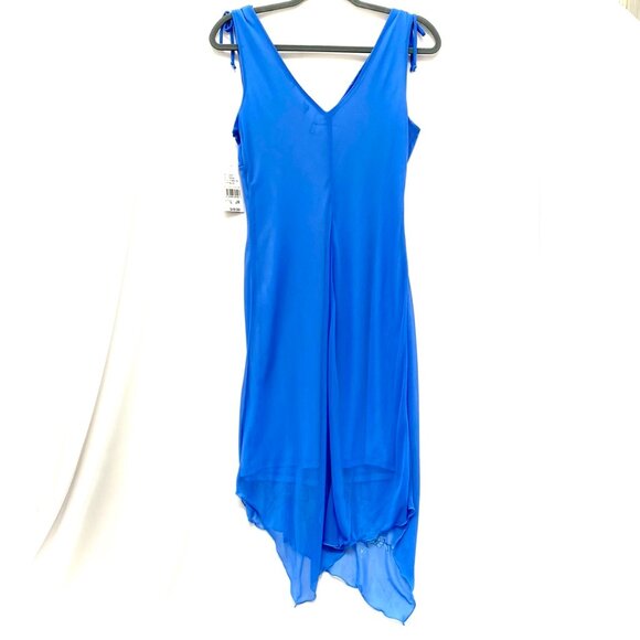 Vtg NWT Byer Too Womens Y2K Sheer Midi Slip Dress Size L Fairycore Floral 90s - Picture 2 of 16